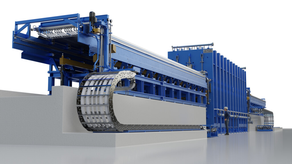 Größte Hydraulikpresse für Kunststoffplatten Sitor