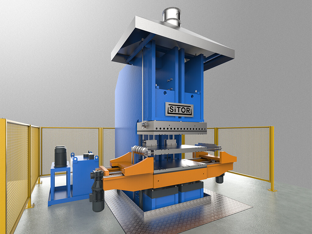 Hydraulische Presse für Gummiketten von Schneemobilen – Sitor