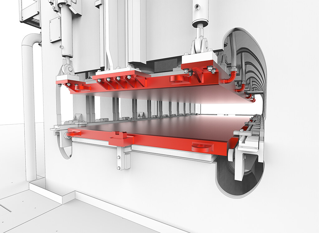 Heiz- und Kühlplatten für hydraulische Pressen Sitor
